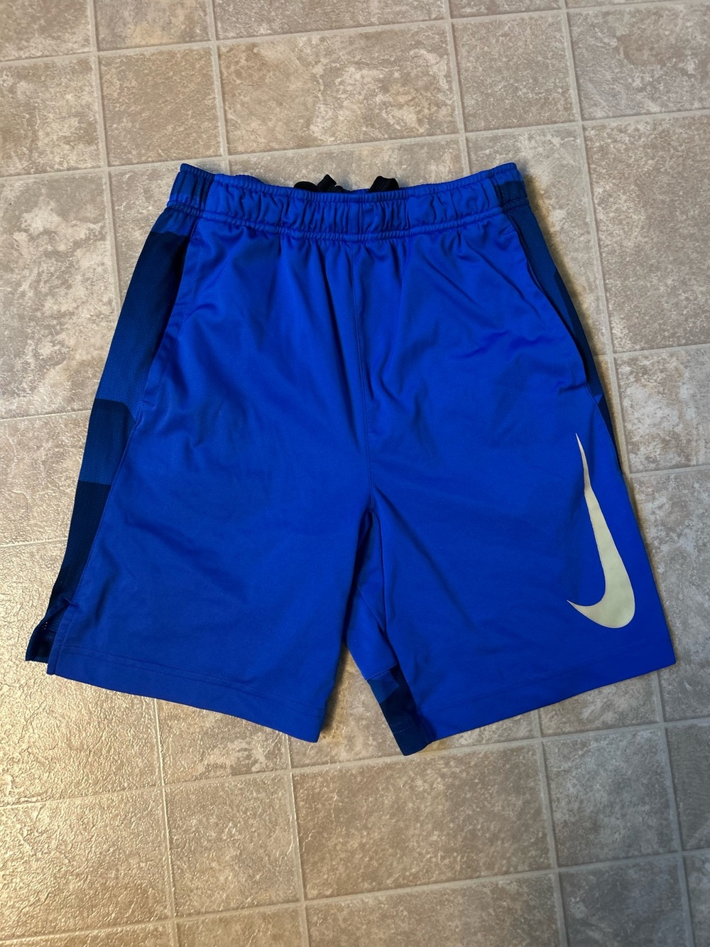 Boys Nike Blue Dri-FIT Athletic Shorts